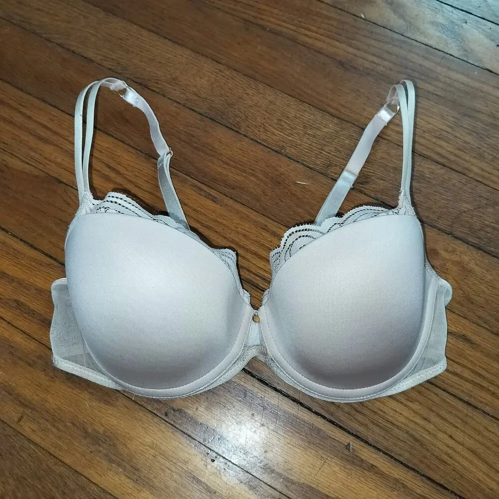 Chantelle Size 34C Pyramide Smooth Demi Bra Beige 1462